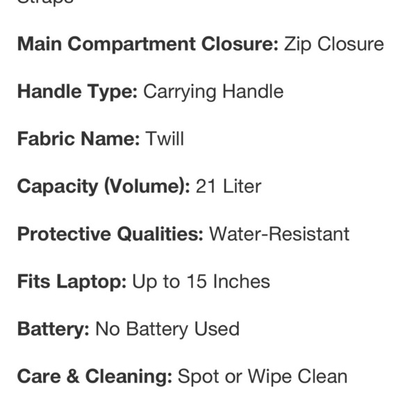 17.5" Backpack Beige - Open Story™ new - Picture 9 of 9